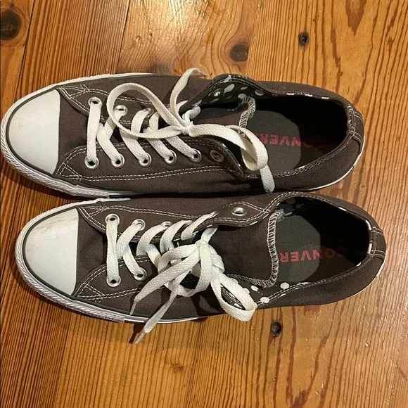 Gray Canvas Sneakers with White Laces - Picture 2 of 5